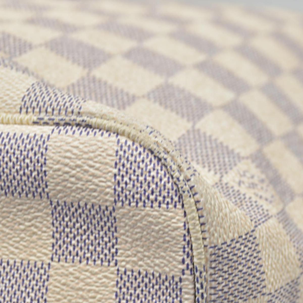 $2170 Louis Vuitton Damier Azur Neverfull MM AR1120 2010