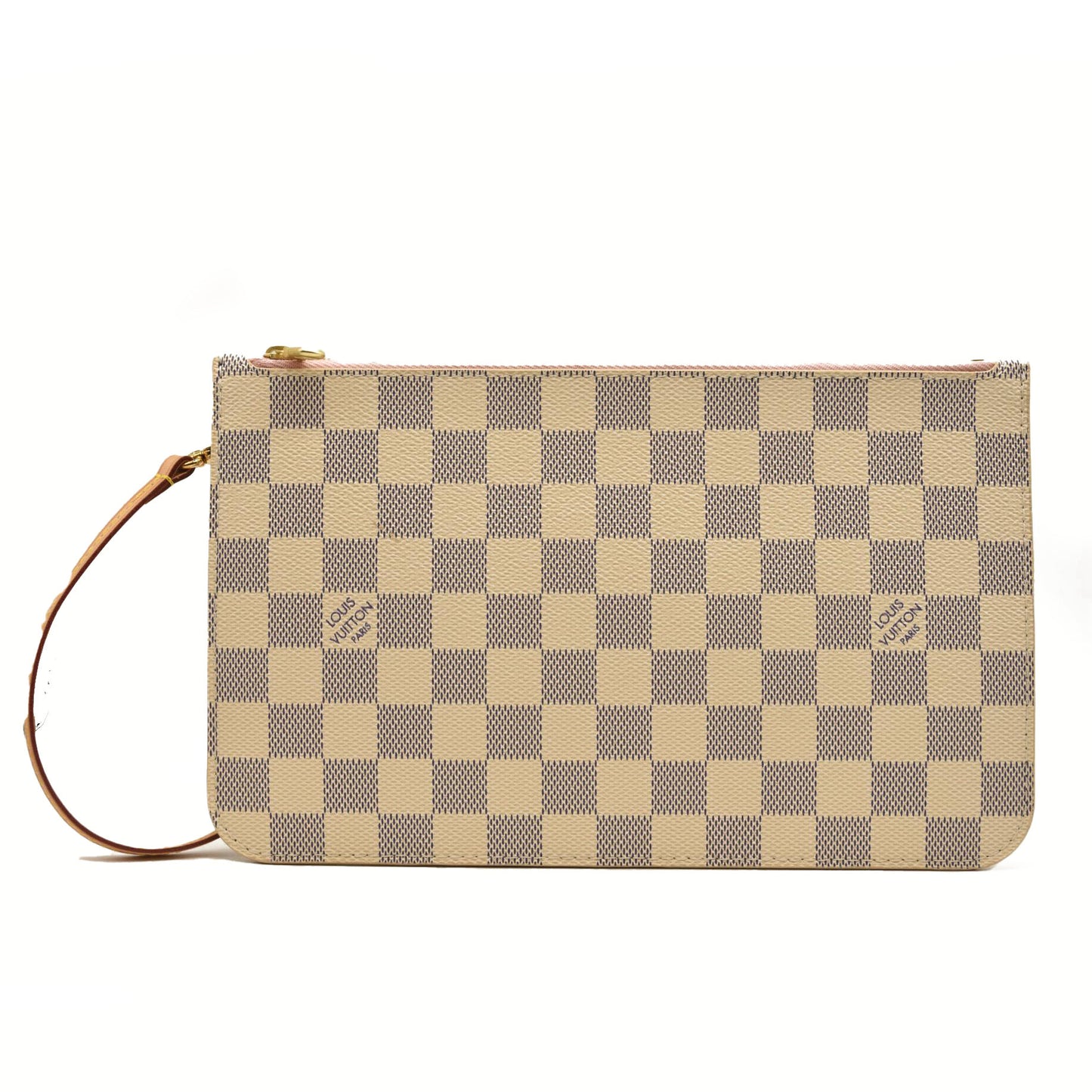 LOUIS VUITTON Damier Azur Neverfull MM Rose Ballerine