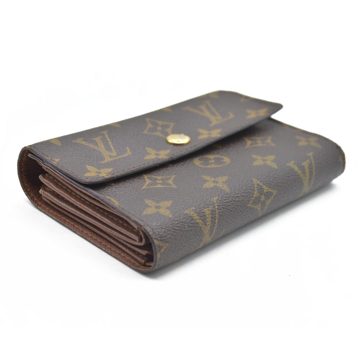 AUCTION $610 LOUIS VUITTON Monogram Alexandra Trifold Wallet CA0097