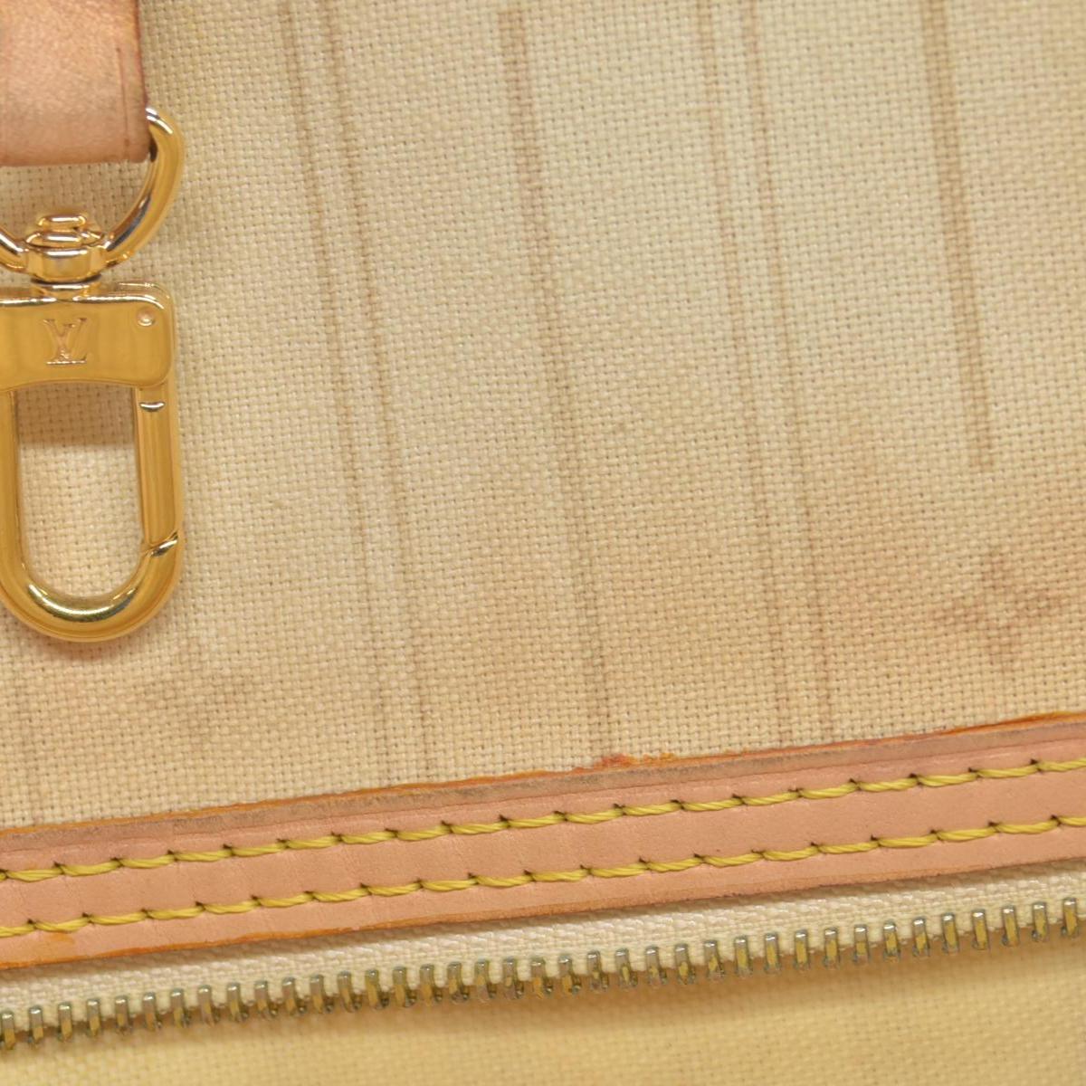 $2170 Louis Vuitton Damier Azur Neverfull MM AR1120 2010
