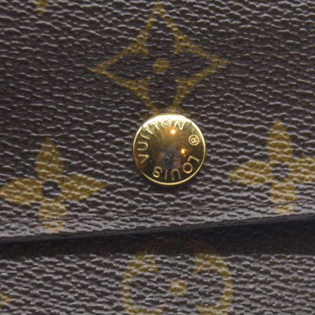 AUCTION $610 LOUIS VUITTON Monogram Alexandra Trifold Wallet CA0097