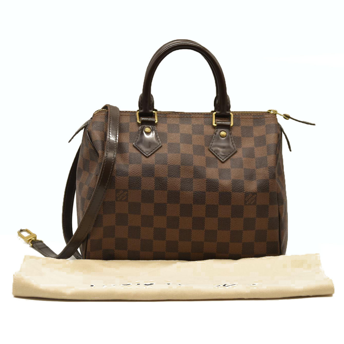 LOUIS VUITTON Damier Ebene Speedy 25 AA4177