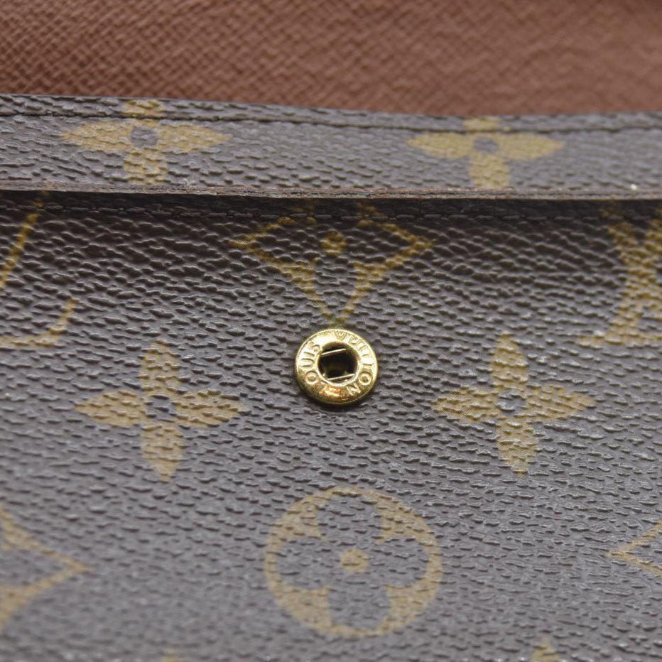AUCTION $610 LOUIS VUITTON Monogram Alexandra Trifold Wallet CA0097