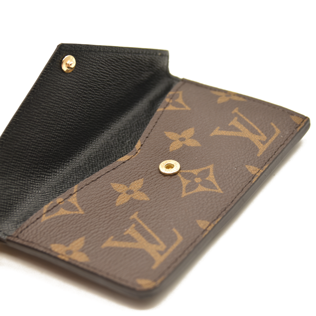 Louis Vuitton  Monogram Recto Verso Card Holder Black RFID