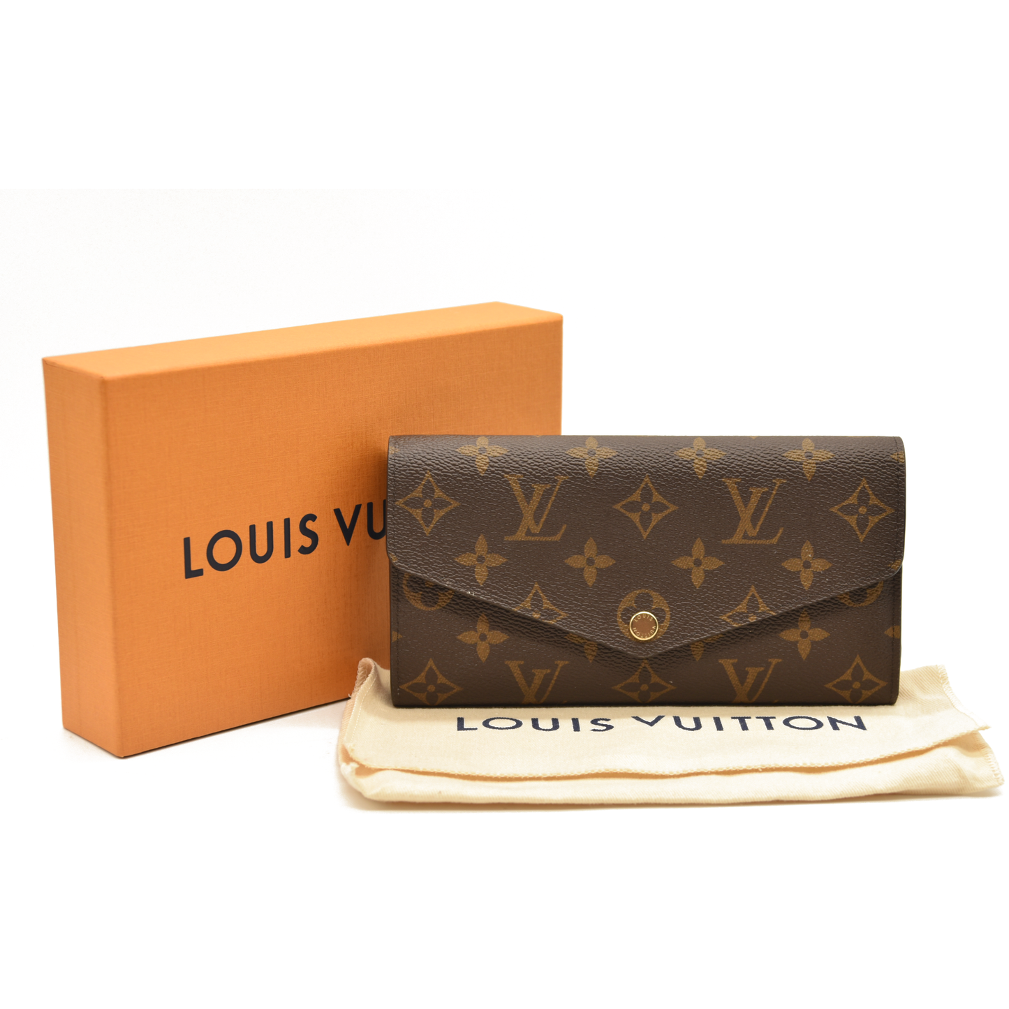 Louis Vuitton  Monogram Sarah Wallet NM Fuchsia RFID