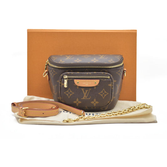 LOUIS VUITTON Mini Bum Bag Monogram Shoulder Bag RFID