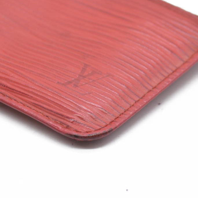 AUCTION $445 Louis Vuitton  Epi Key Pouch Castillan Red