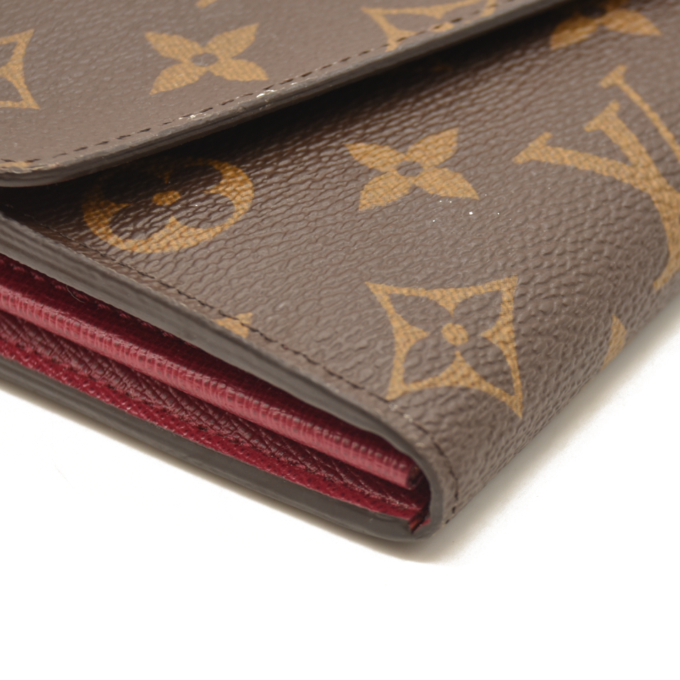 Louis Vuitton  Monogram Sarah Wallet NM Fuchsia RFID