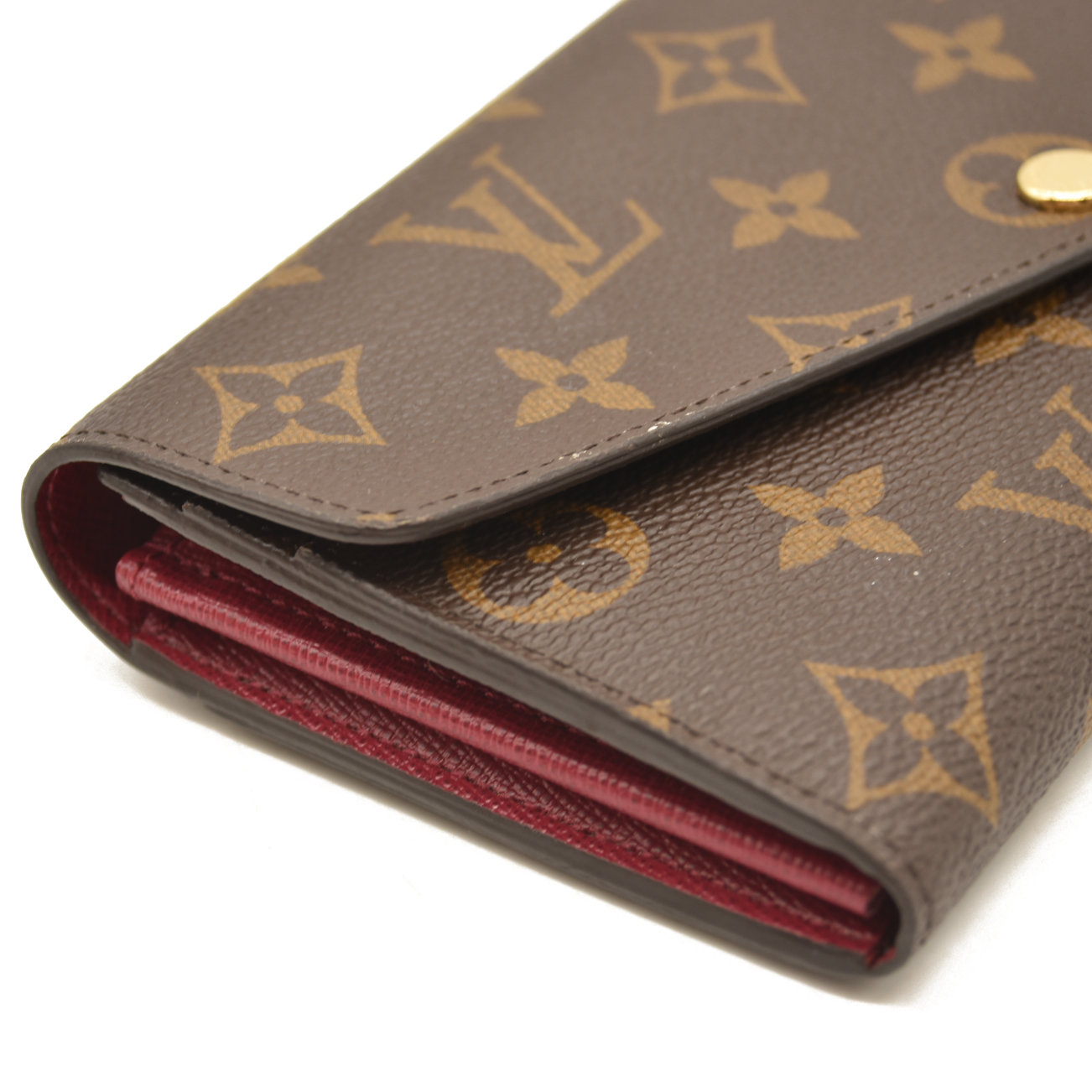 Louis Vuitton  Monogram Sarah Wallet NM Fuchsia RFID