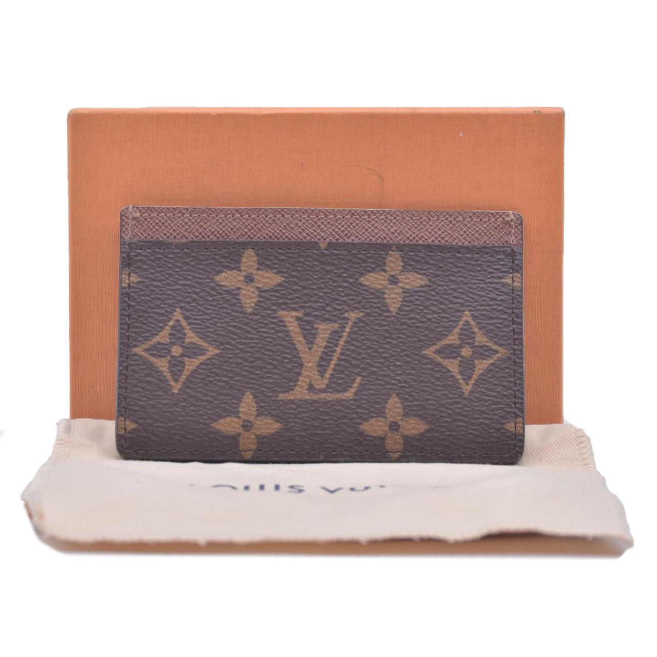 $295 Louis Vuitton Card Holder Monogram Reverse CONSIGNMENT