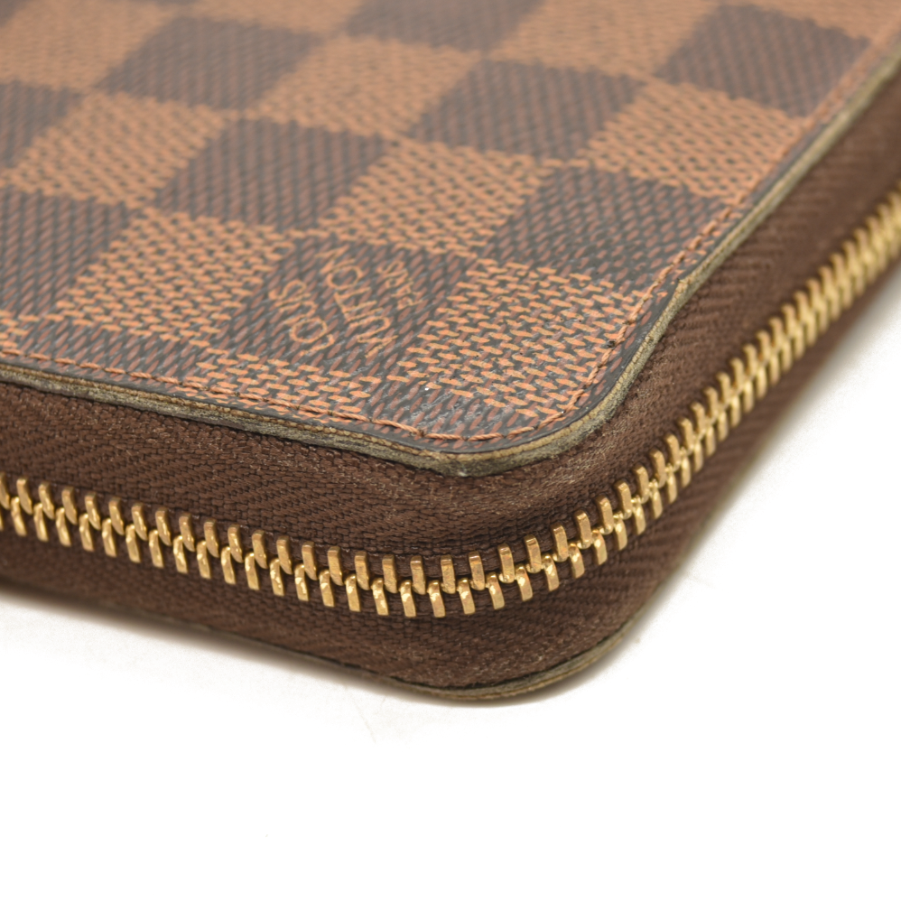 Louis Vuitton  Damier Ebene Zippy Wallet MI3192