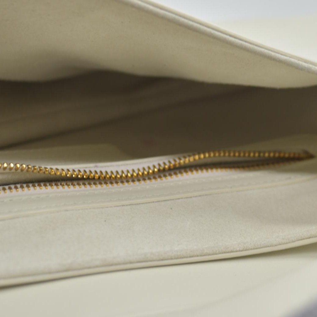 $3950 Dior Ultra-Matte Saddle Bag White Cream