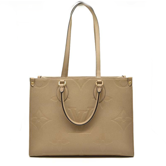 LOUIS VUITTON Empreinte Monogram Giant Onthego MM Tourterelle