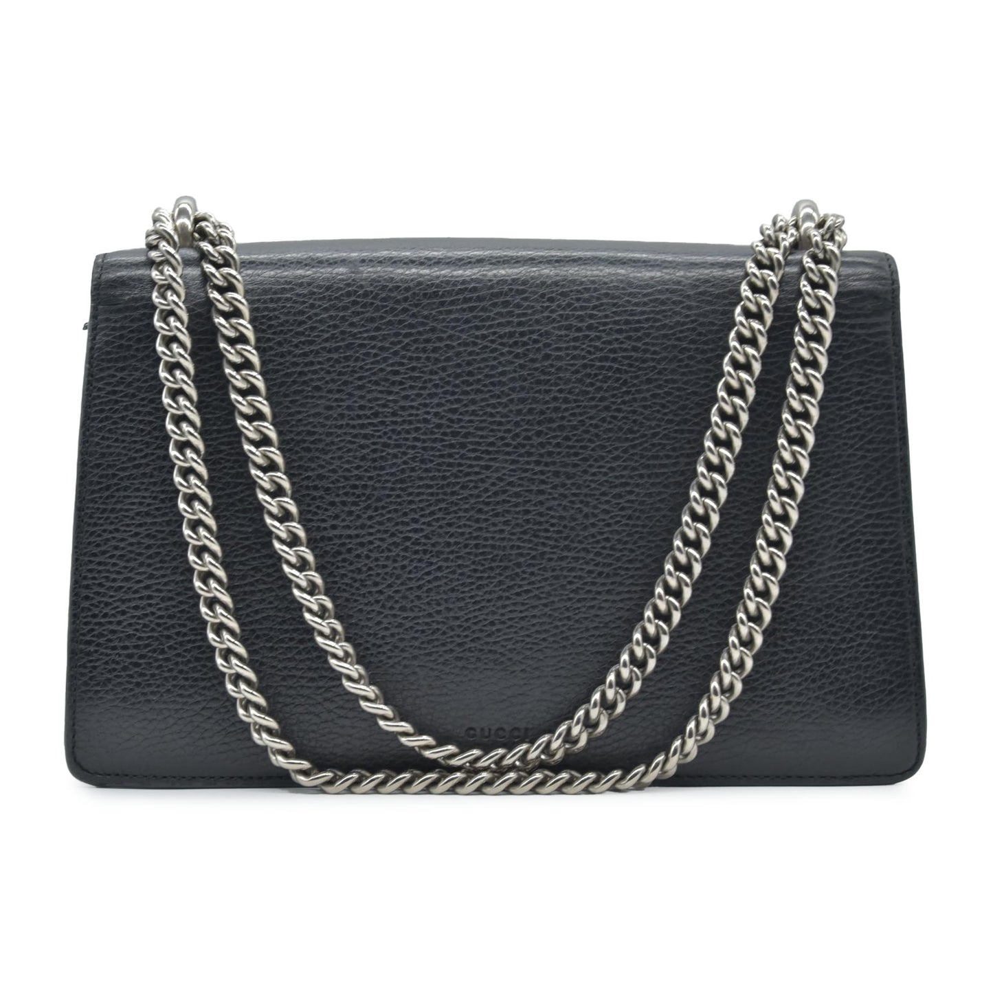 $3350 Gucci Pebbled Calfskin Small Dionysus Shoulder Bag Black