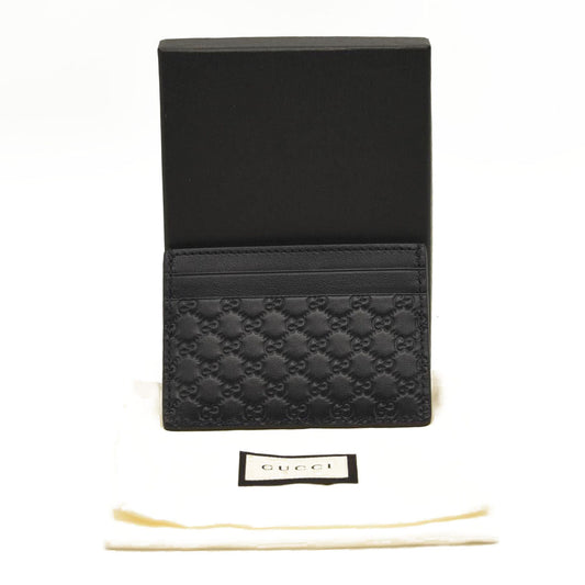 GUCCI Microguccissima Card Holder Black