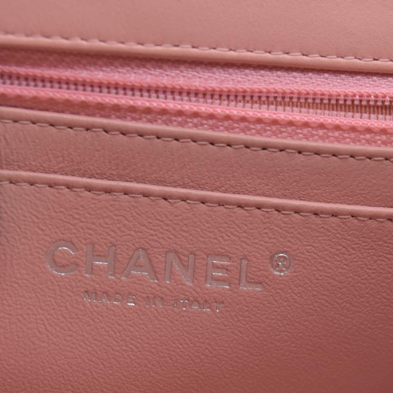 $5200 Chanel Mini Square Flap Bag Orange 2013