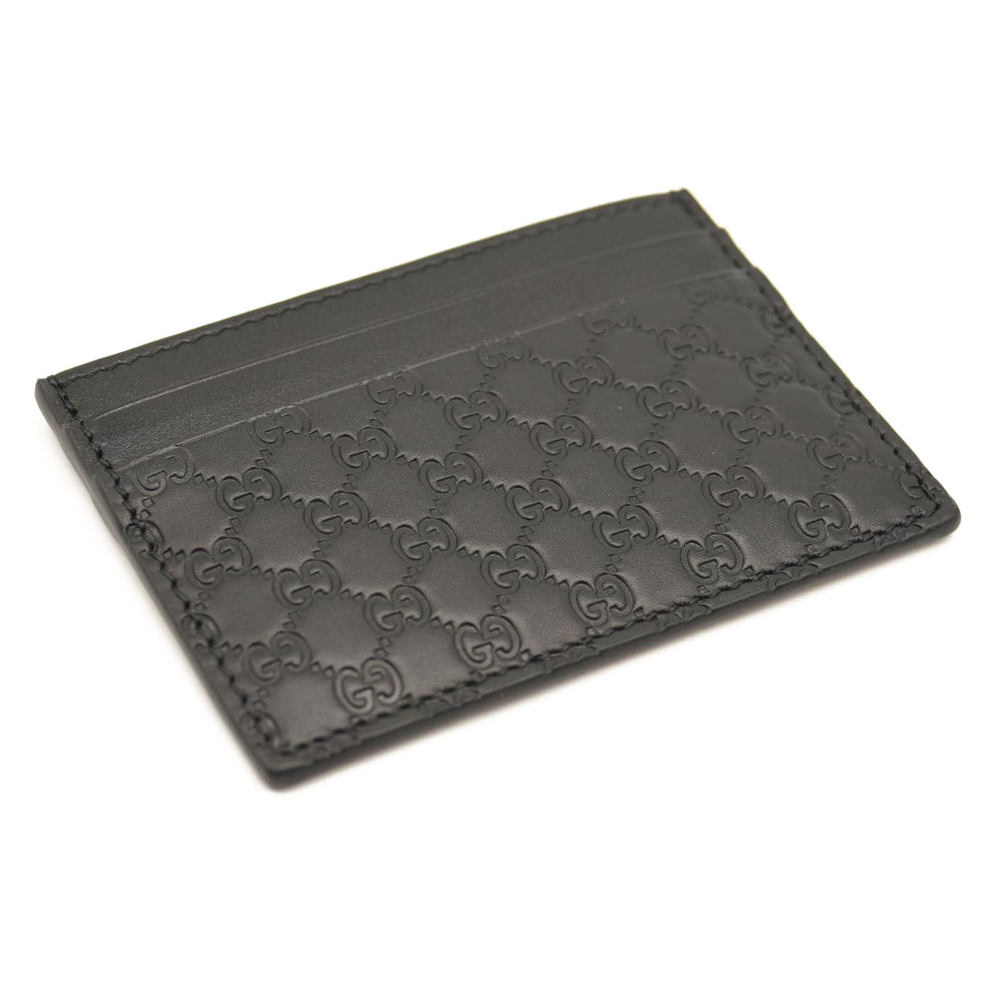 GUCCI Microguccissima Card Holder Black