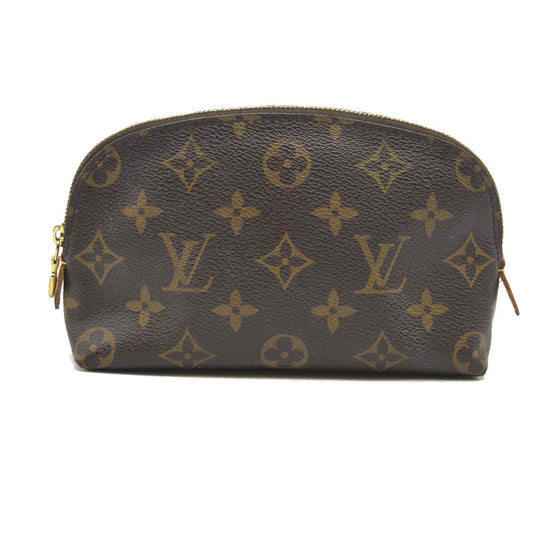 Louis Vuitton Monogram Pochette Cosmetics Pouch Brown CA0026