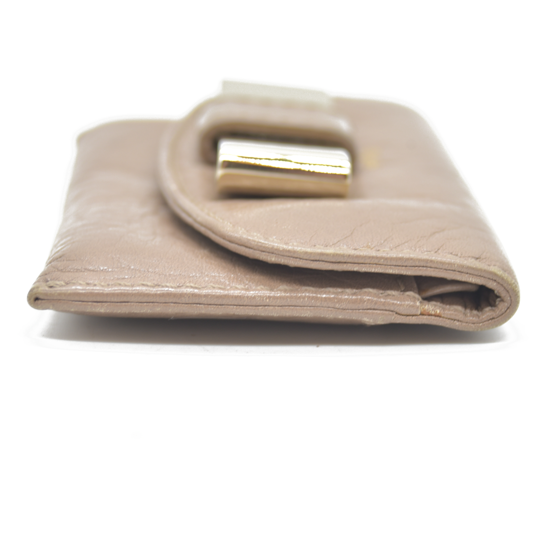Chloe Lily Leather Card Case Beige