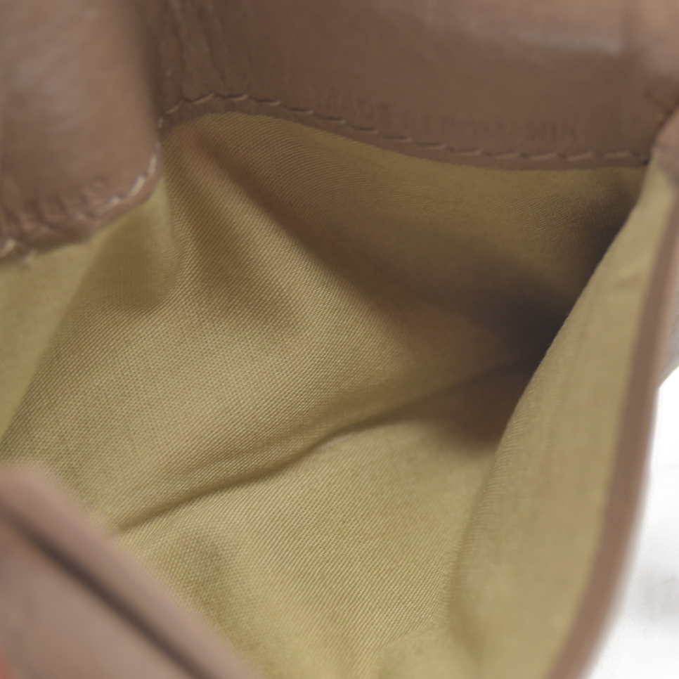 Chloe Lily Leather Card Case Beige