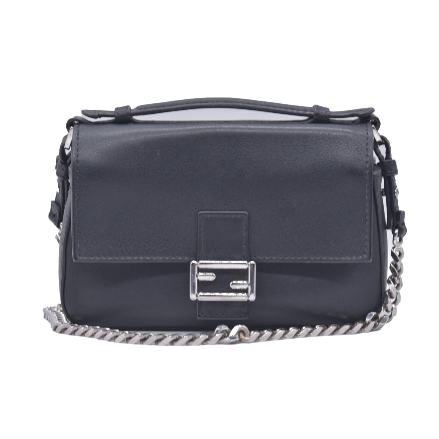 $2500 FENDI Monster Double Micro Baguette Black CONSIGNMENT