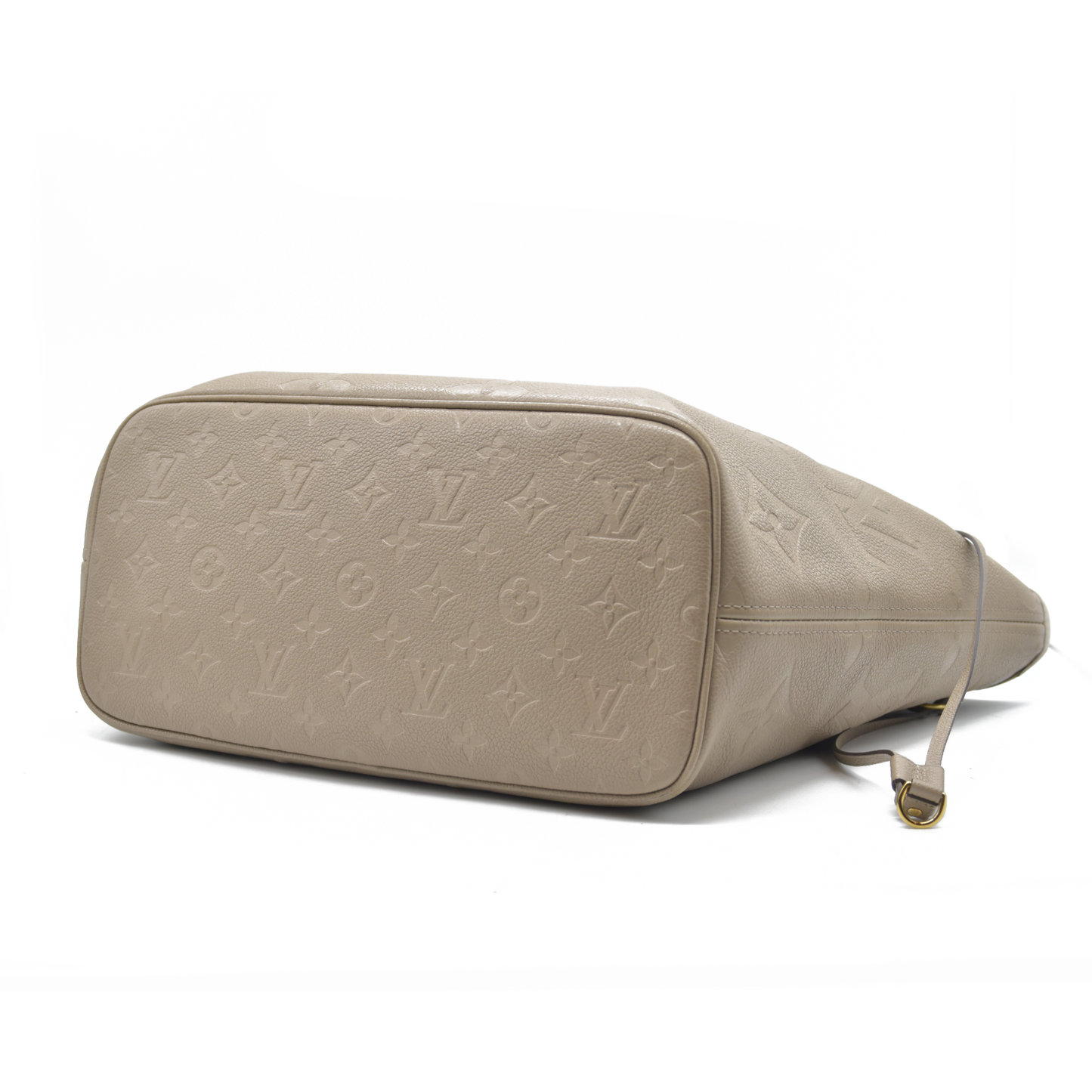 AUCTION $2710 Louis Vuitton  Empreinte Monogram Giant Neverfull MM Tourterelle Tote