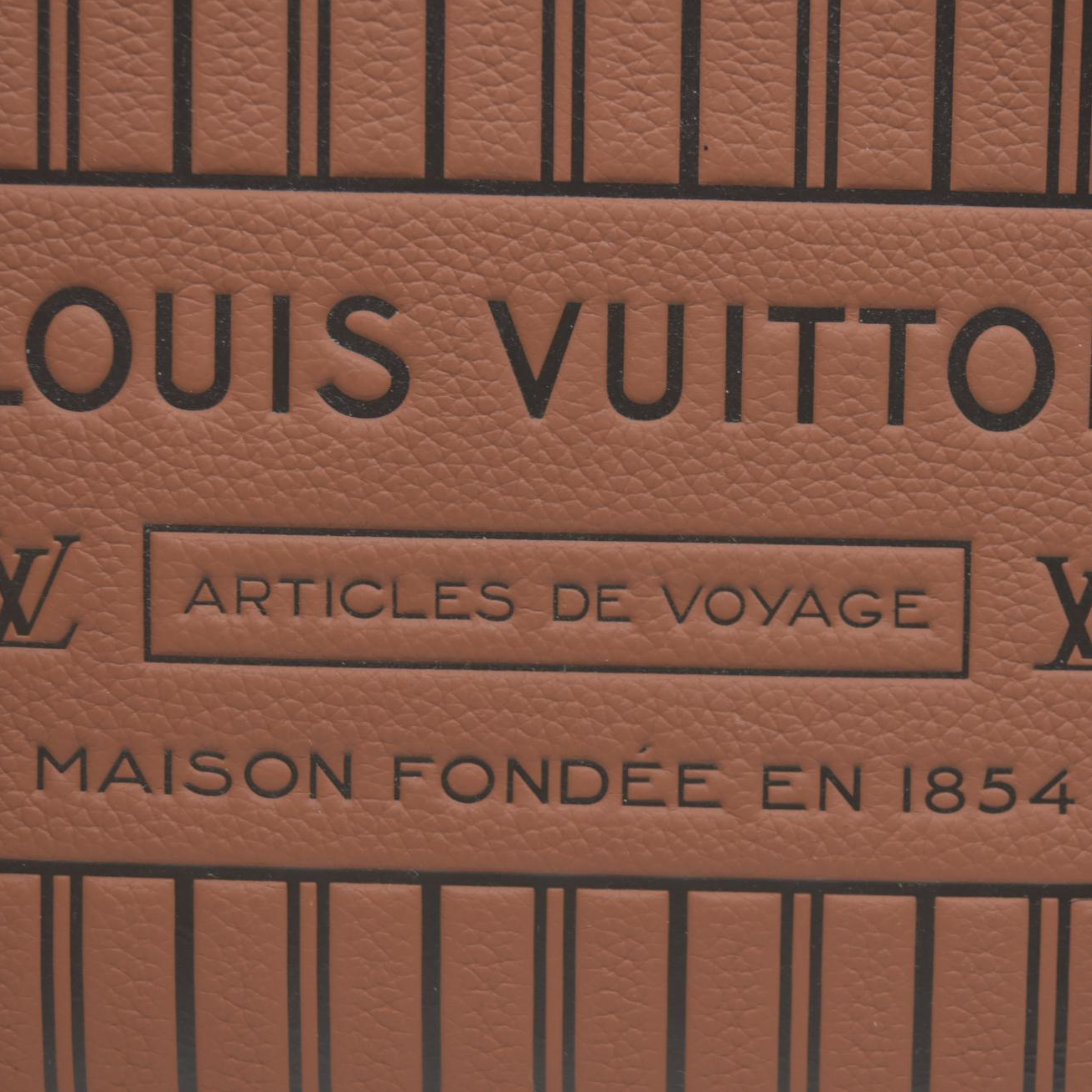$3100 Louis Vuitton LV Monogram Neverfull Inside Out Brown with Pouch RFID