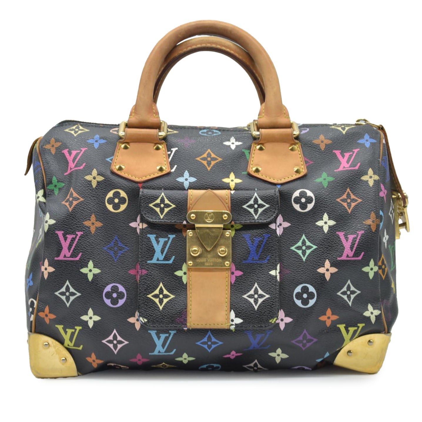 $3150 Louis Vuitton Multicolore Monogram Speedy 30