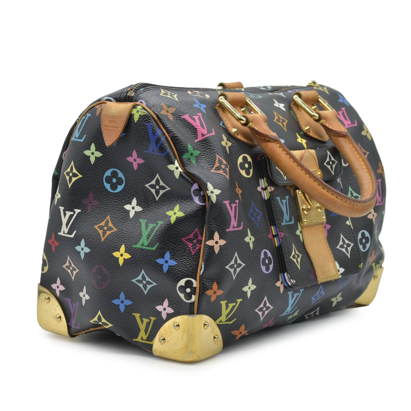 $3150 Louis Vuitton Multicolore Monogram Speedy 30