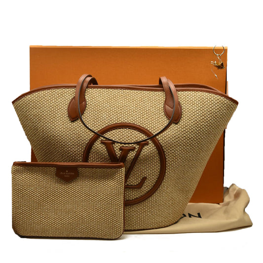 Louis Vuitton  Raffia Saint Jacques Tote Caramel RFID