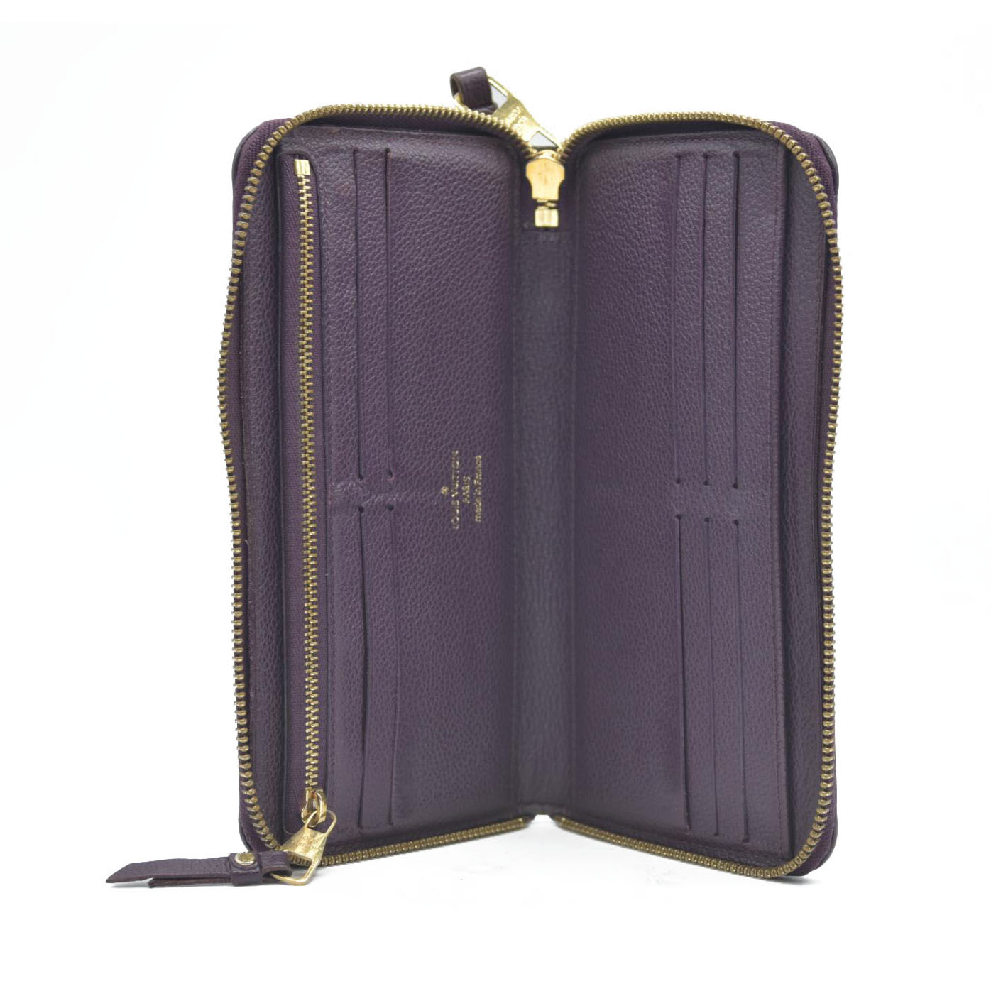 AUCTION $1140 Louis Vuitton  Empreinte Secret Long Wallet Aube