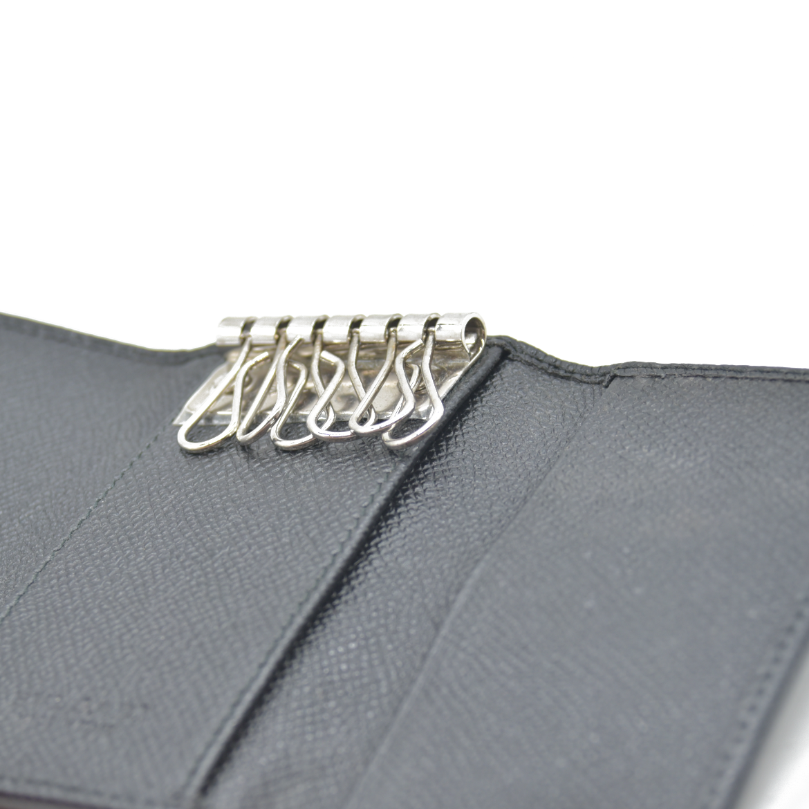 BVLGARI BVLGARI BVLGARI Leather 6 Ring Key Case Black