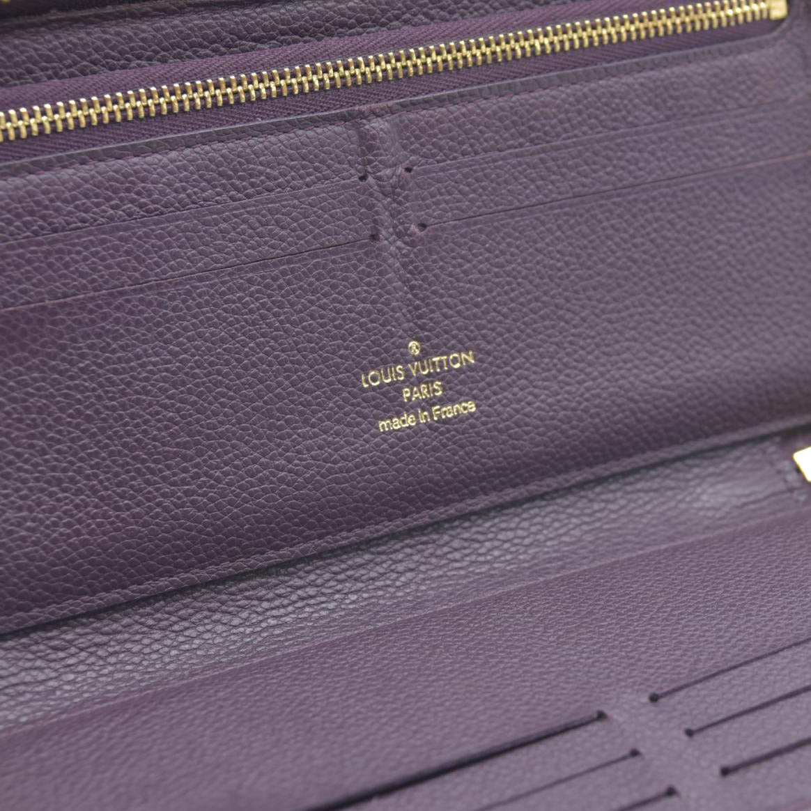 AUCTION $1140 Louis Vuitton  Empreinte Secret Long Wallet Aube