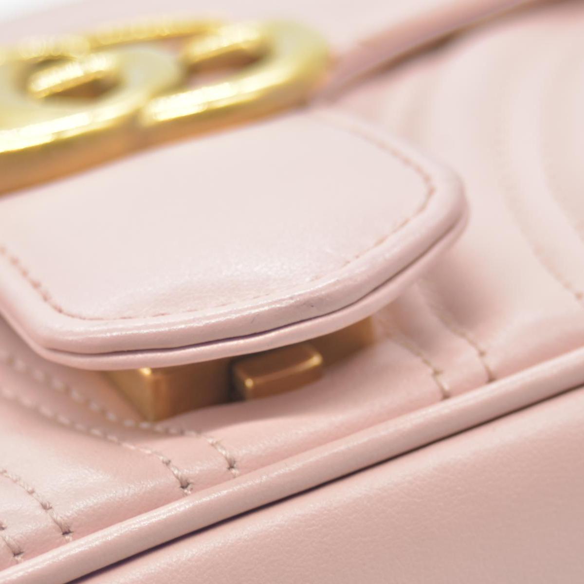 $2850 Gucci Calfskin Matelasse Small GG Marmont Shoulder Bag  CONSIGNMENT