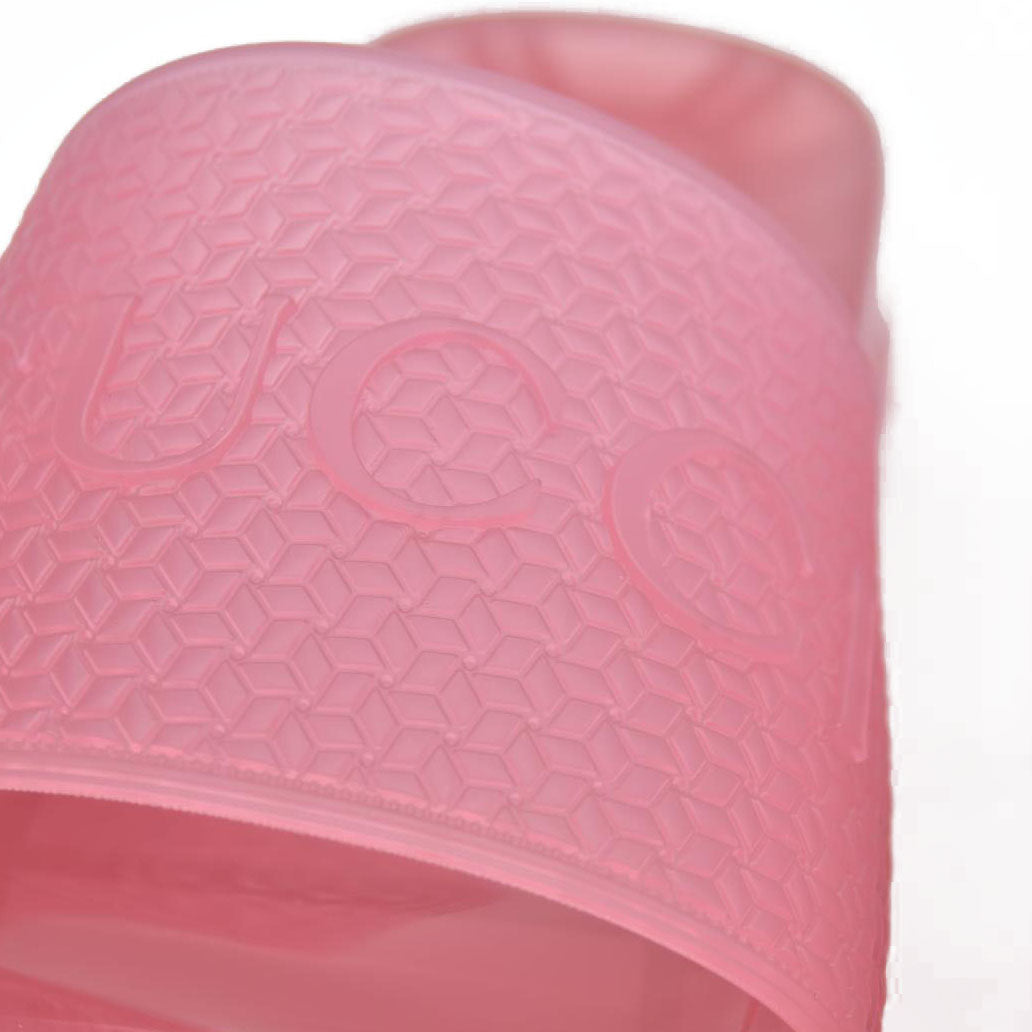 Pristine Gucci X Adidas Pink Platform Jelly Slides Sandals EU 37 US 7