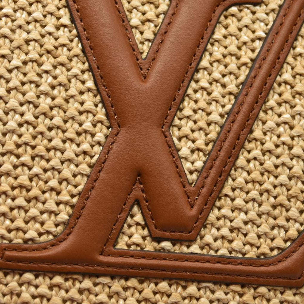 Louis Vuitton  Raffia Saint Jacques Tote Caramel RFID