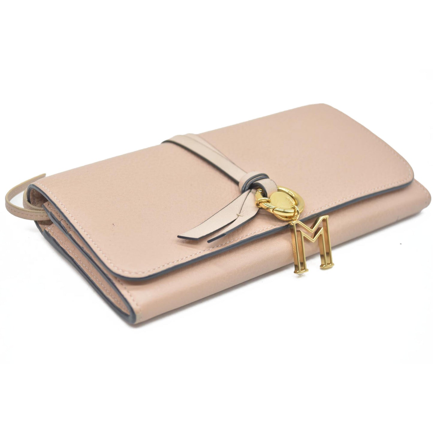 Chloe Alphabet Leather Bifold Long Wallet