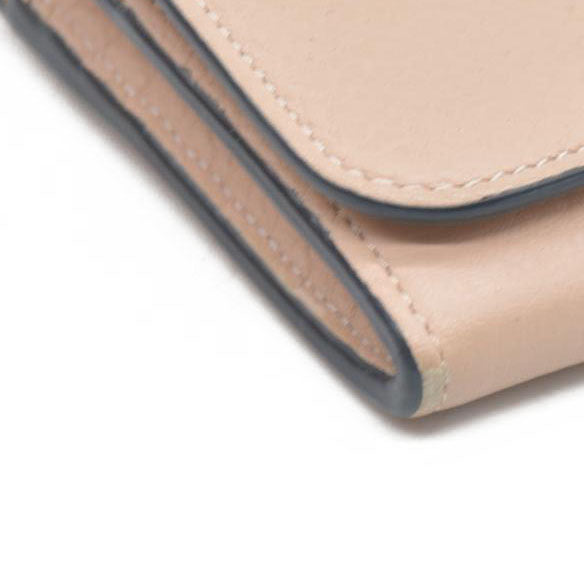 Chloe Alphabet Leather Bifold Long Wallet