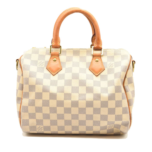 LOUIS VUITTON Damier Azur Speedy Bandouliere 25