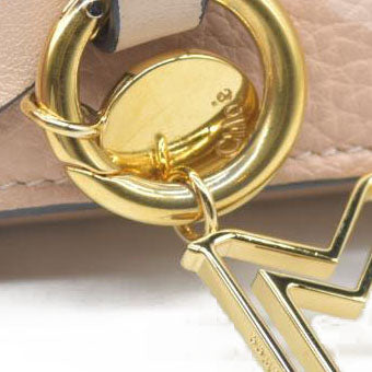 Chloe Alphabet Leather Bifold Long Wallet