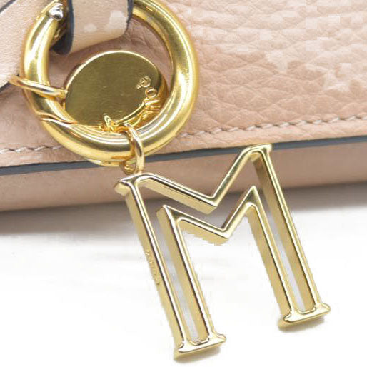 Chloe Alphabet Leather Bifold Long Wallet