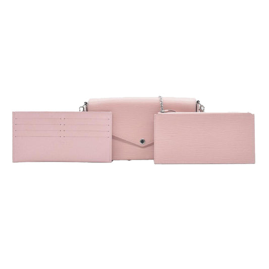 $1770 2017 Louis Vuitton Epi Leather Pochette Felicie Rose Ballerine CONSIGNMENT TJ3107