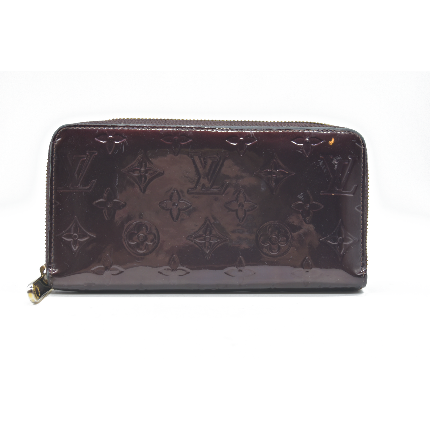 Louis Vuitton Monogram Vernis Leather Zippy Zip Around Long Wallet SP3161