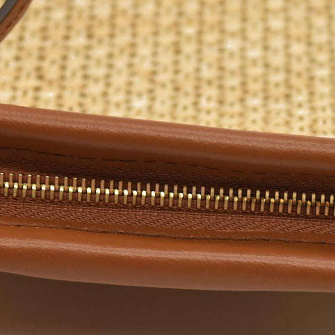 Louis Vuitton  Raffia Saint Jacques Tote Caramel RFID