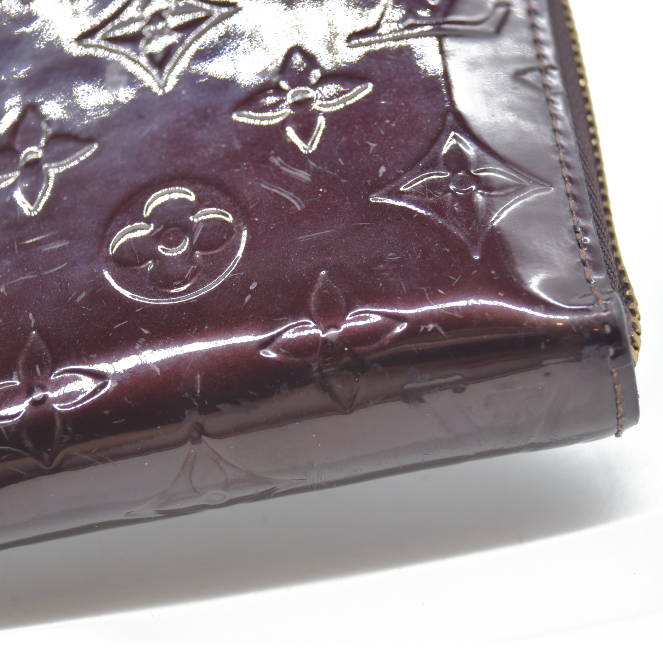 Louis Vuitton Monogram Vernis Leather Zippy Zip Around Long Wallet SP3161