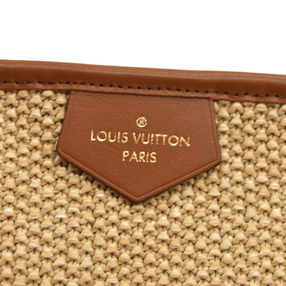 Louis Vuitton  Raffia Saint Jacques Tote Caramel RFID