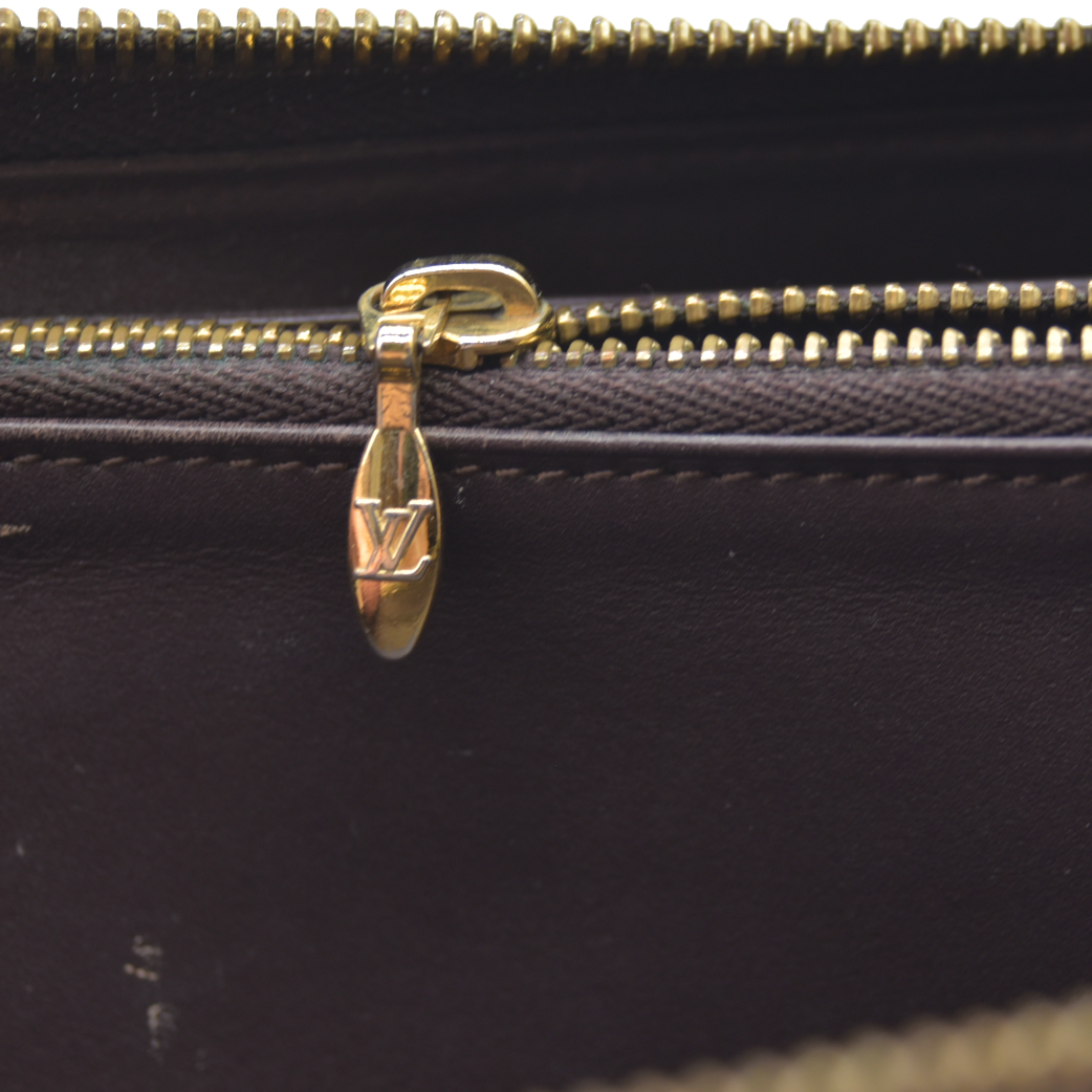 Louis Vuitton Monogram Vernis Leather Zippy Zip Around Long Wallet SP3161