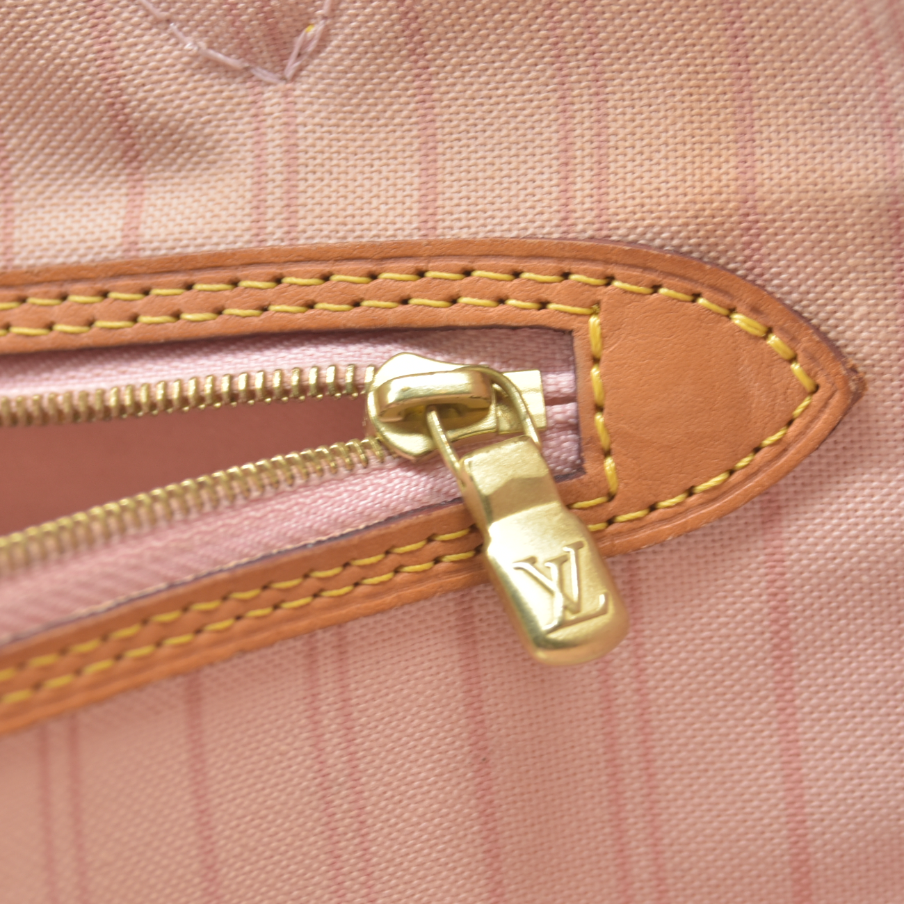 $2240 2017 Louis Vuitton Damier Azur Neo Neverfull GM Rose Ballerine SD0167