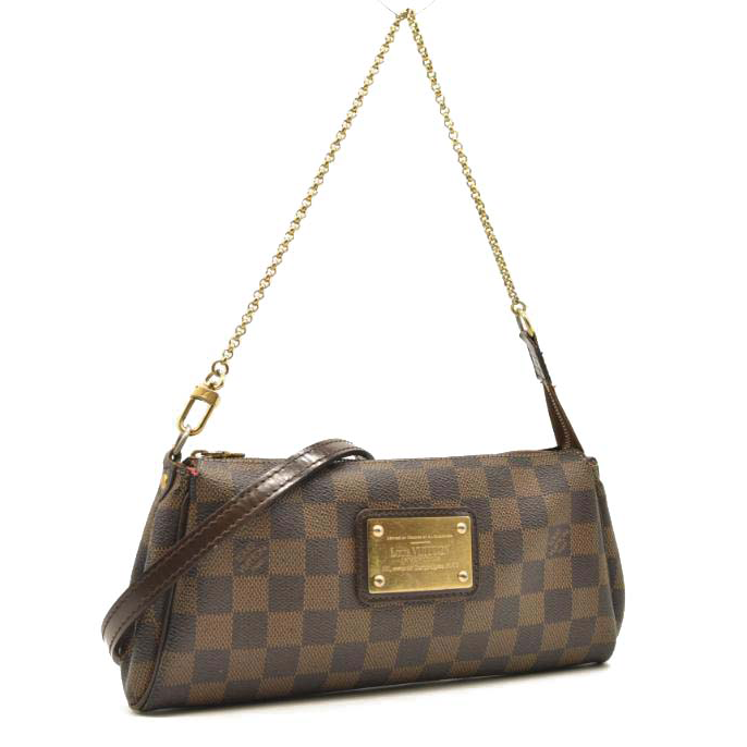 LOUIS VUITTON Damier Ebene Eva Clutch