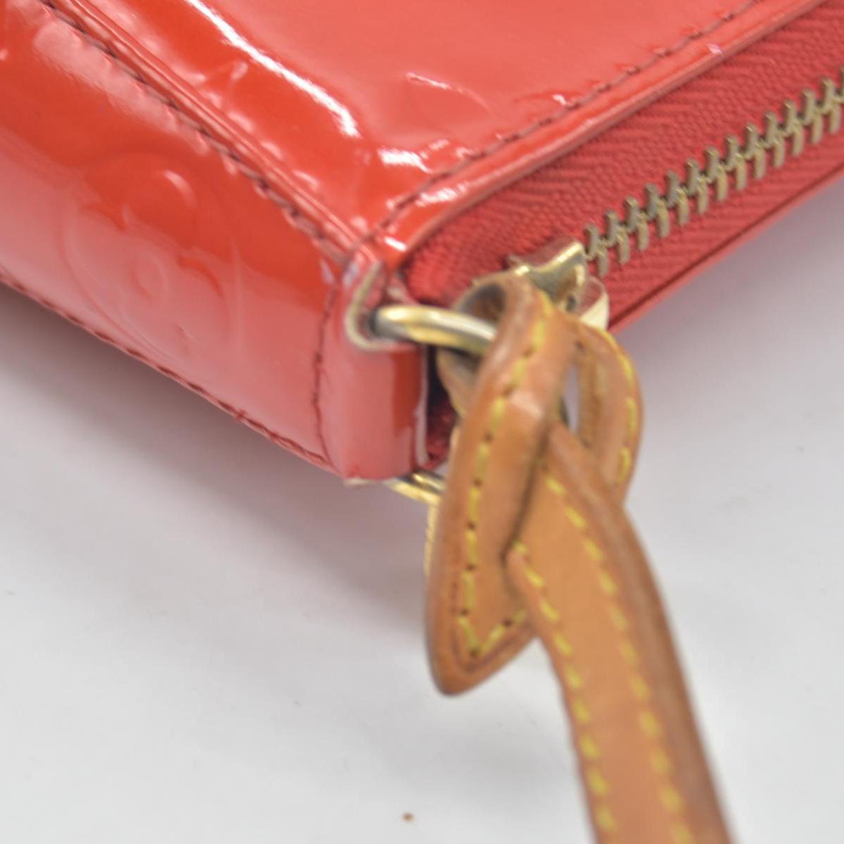 $810 2004 Louis Vuitton Vernis Mallory Square Pink CA1014